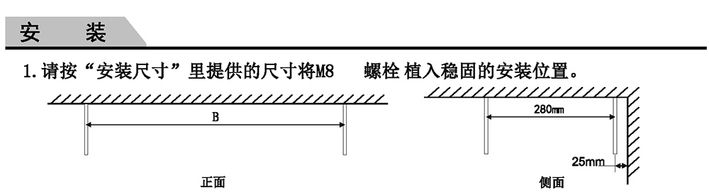 嵌入式吊頂/吸頂天花風(fēng)幕機安裝